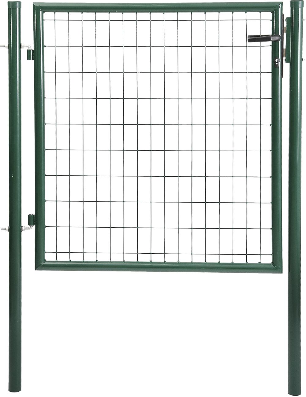 Puerta batiente MOREDA de acero verde 100x100 cm