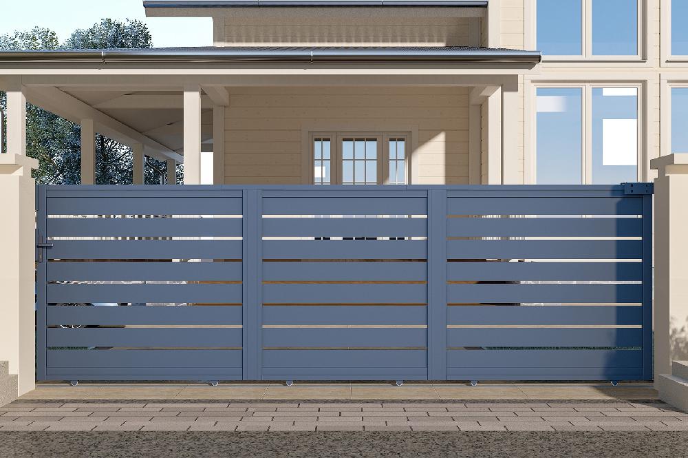 Puerta Corredera 5x1 6m VOGEL Aluminio Gris