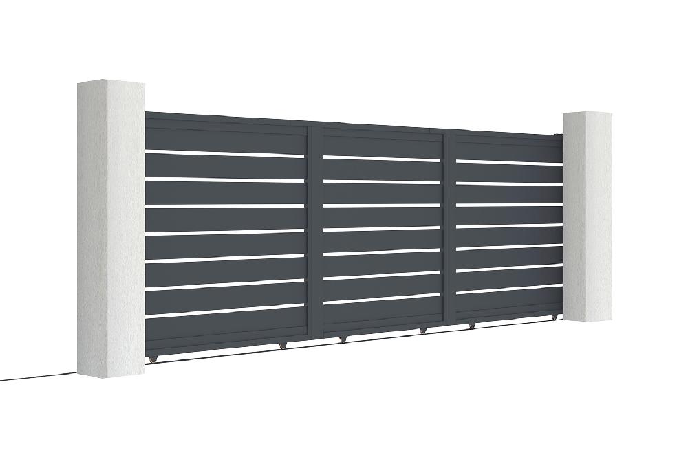 Puerta Corredera 5x1 6m VOGEL Aluminio Gris