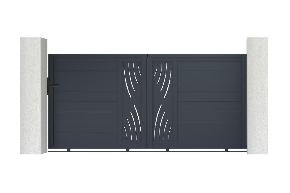 Puerta corredera de aluminio 3 5m VELETA 350C140