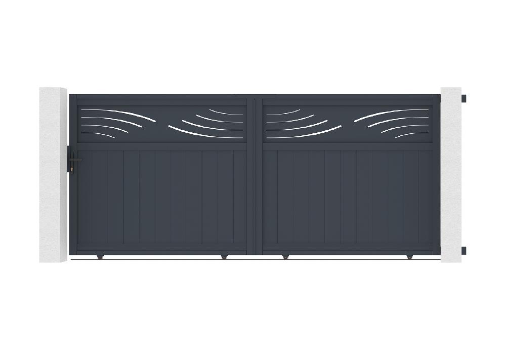 Puerta corredera de aluminio 3 7m HALTI 370C160