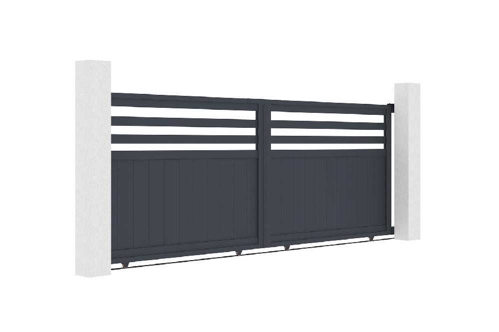 Puerta Corredera De Aluminio 3 7m NEVIS 370C140