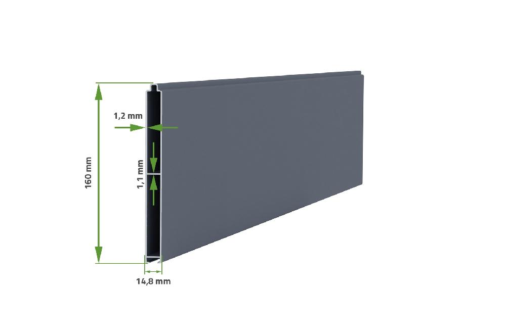 Puerta Corredera De Aluminio Soldado 3 5m EIGER 350C140