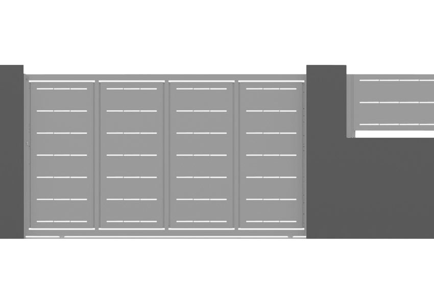 Puerta Corredera DOORSELF Lines 350x200 cm blanco