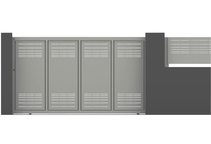 Puerta Corredera DOORSELF Parallels 350x200 cm blanco