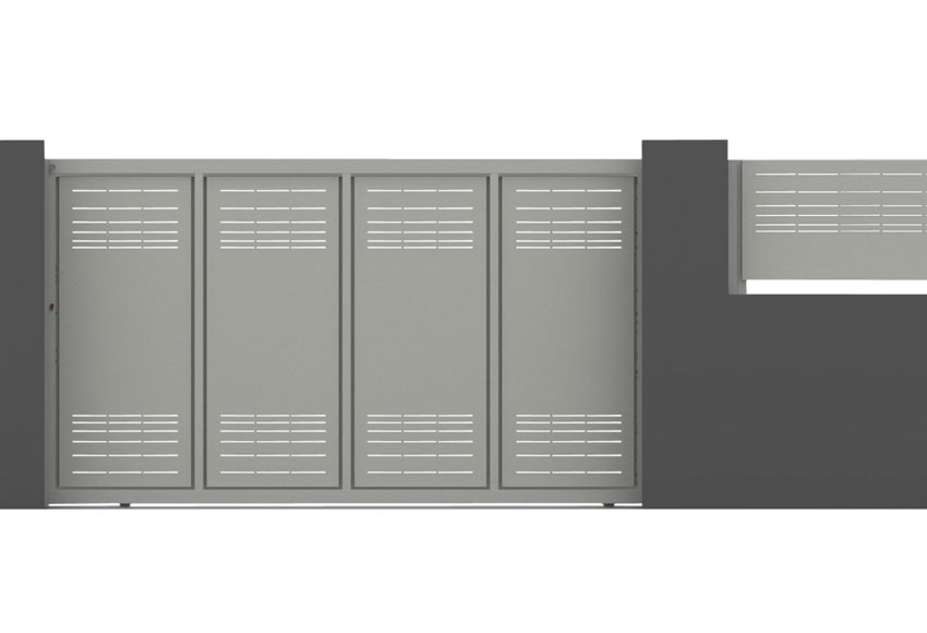 Puerta Corredera DOORSELF Parallels 400x200 cm blanco