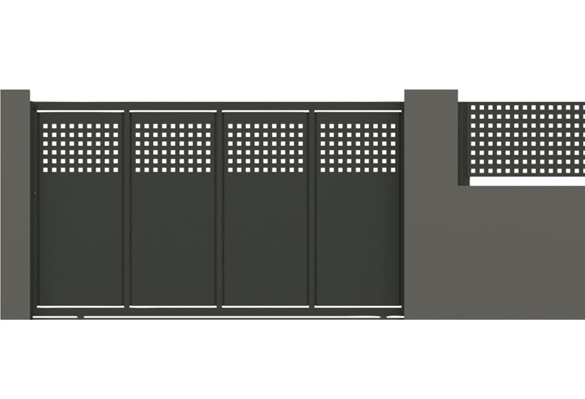Puerta Corredera DOORSELF Square 350x200 cm gris forja