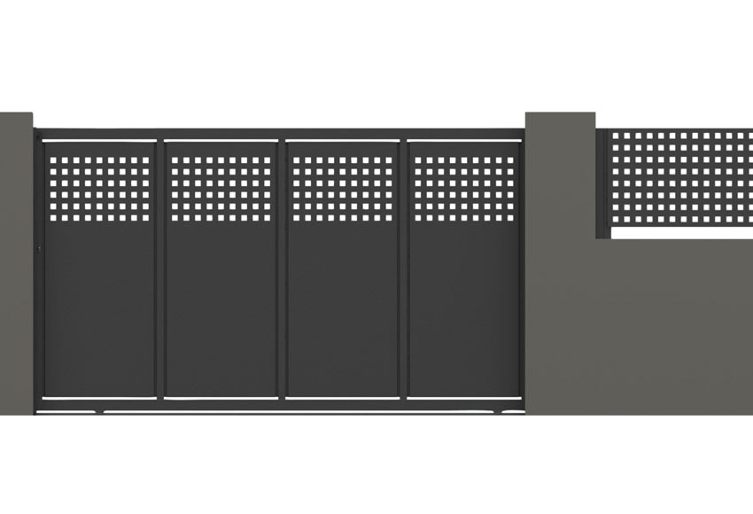 Puerta Corredera DOORSELF Square 350x200 cm óxido