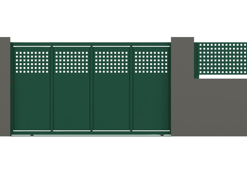 Puerta Corredera DOORSELF Square 350x200 cm verde