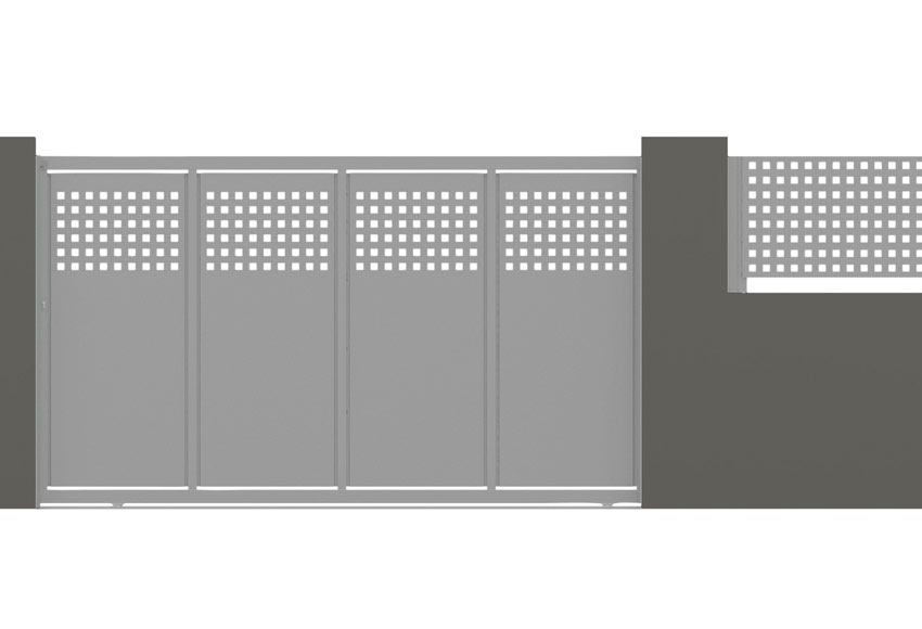 Puerta Corredera DOORSELF Square 400x200 cm blanco