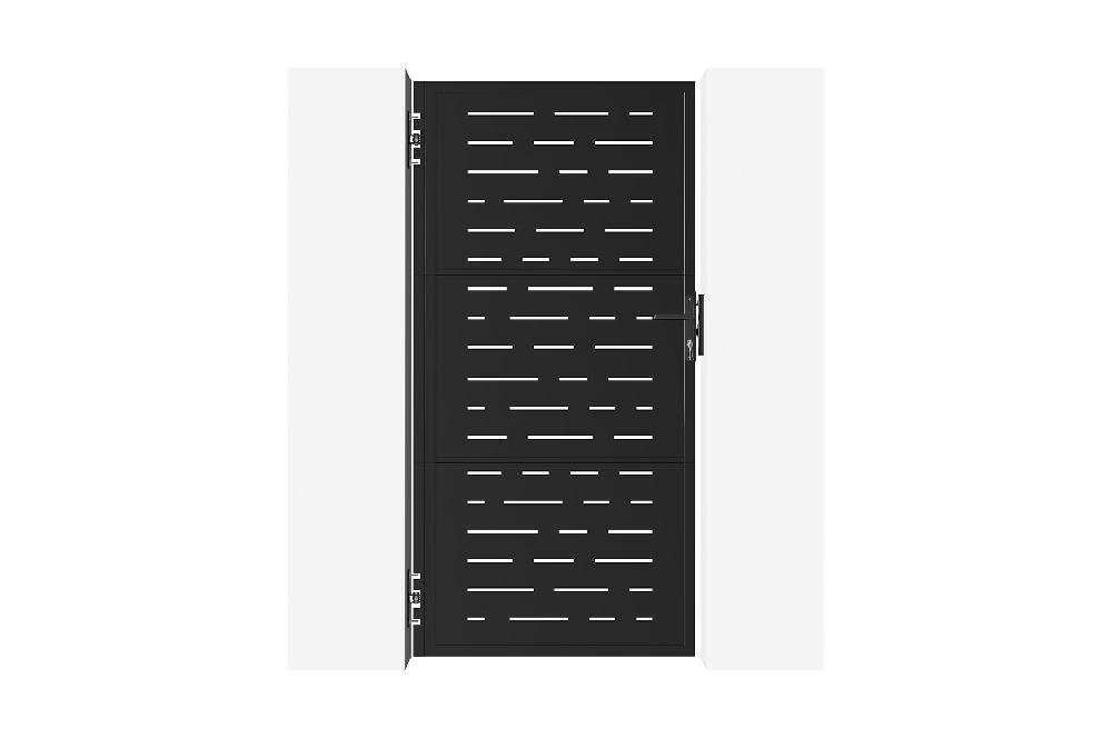 Puerta De Acero 1m NALI ARLBERG H.200cm Negro Mate