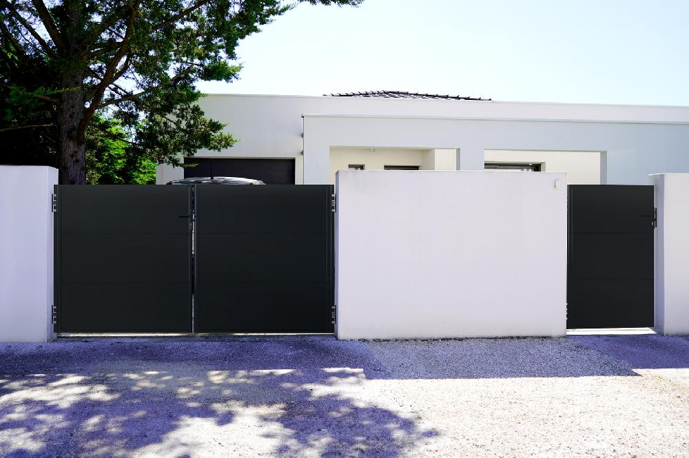 Puerta De Acero 1M NALI H.160cm Negro Mate