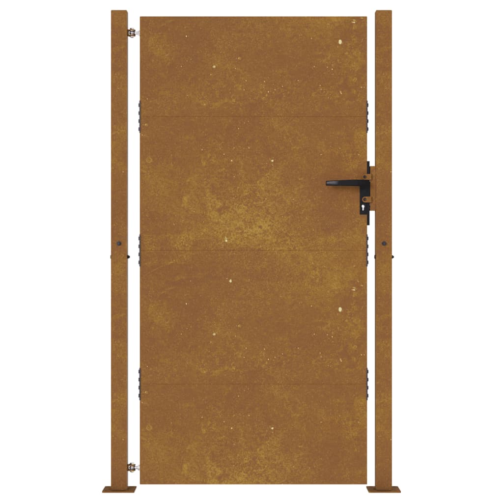 Puerta De Jardín 105x205 Cm Acero Corten