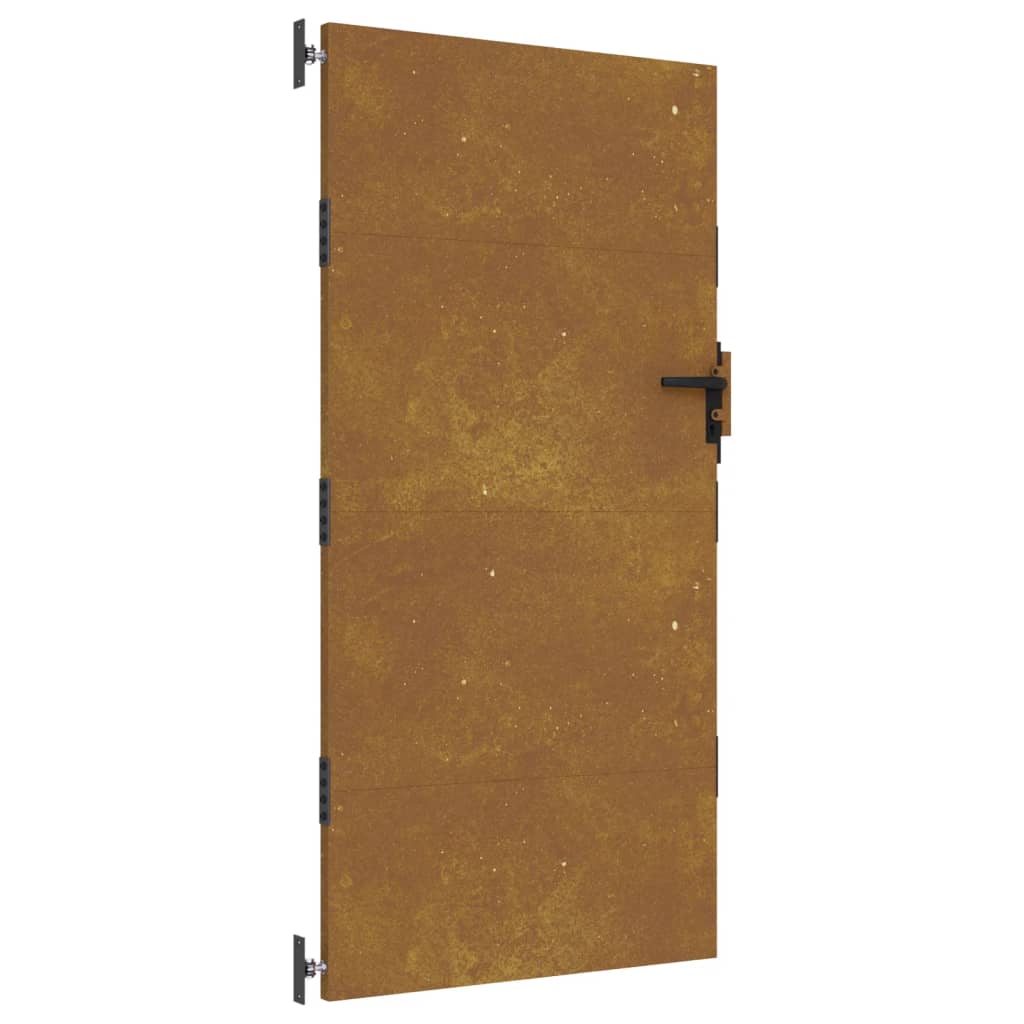 Puerta De Jardín 85x200 Cm Acero Corten