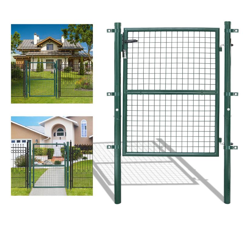 Puerta de Jardín de Malla Doble Barra - Verde - 150x100CM