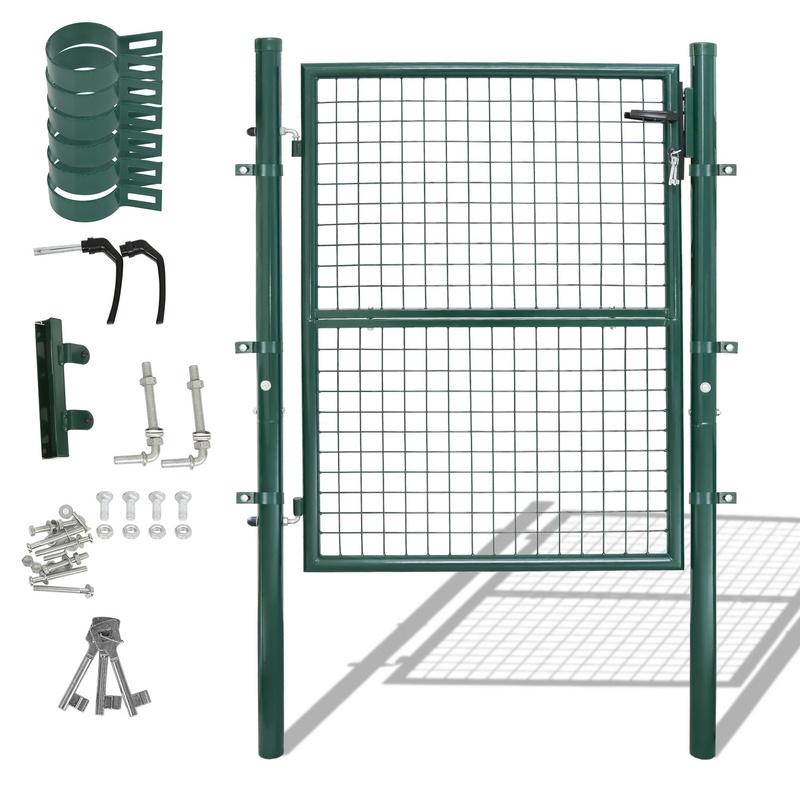 Puerta de Jardín de Malla Doble Barra - Verde - 150x100CM