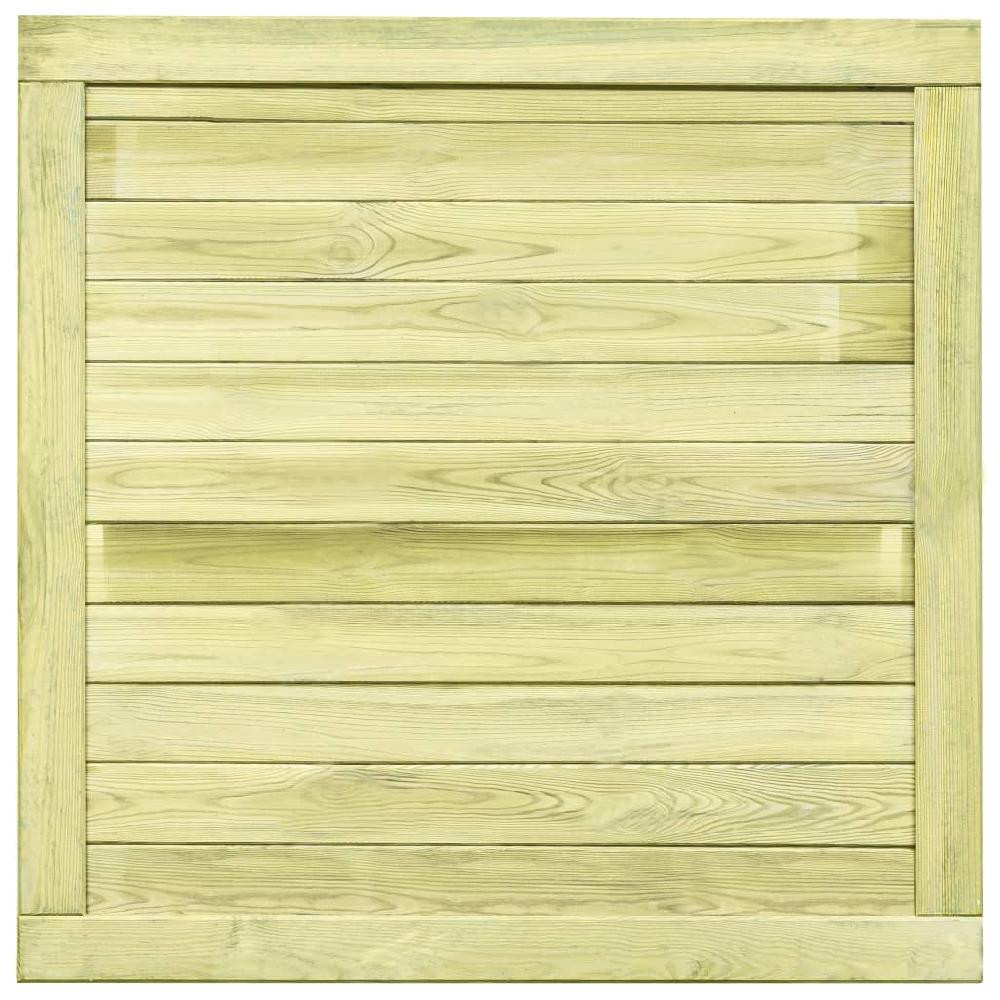 Puerta De Jardín | Puerta De Valla | Cancela De Valla De Madera De Pino Impregnada 100x100 Cm CFW53751