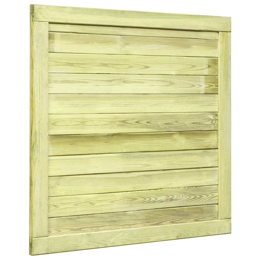 Puerta De Jardín | Puerta De Valla | Cancela De Valla De Madera De Pino Impregnada 100x100 Cm CFW53751