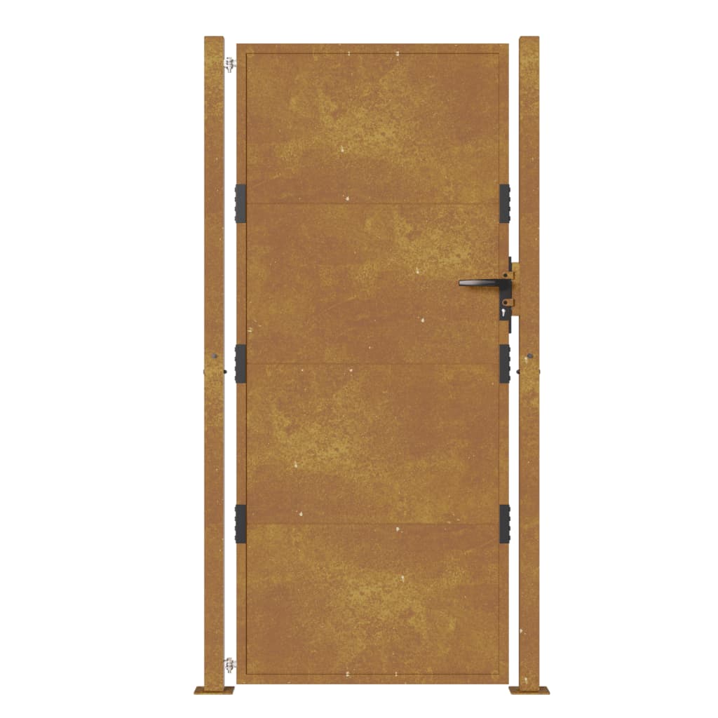 Puerta De Jardín | Puerta De Valla | Cancela De Valla Acero Corten 105x205 Cm CFW28305