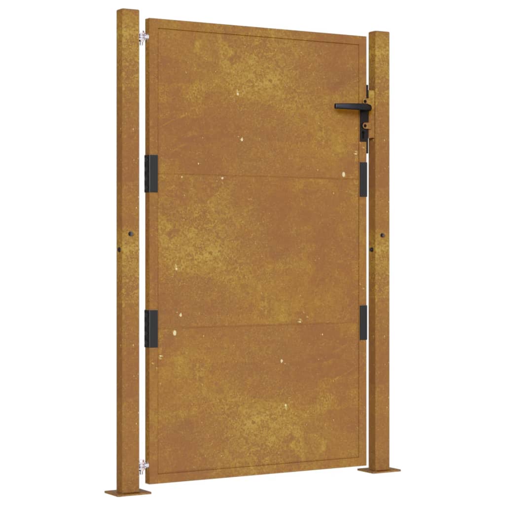 Puerta de jardín | Puerta de valla | Cancela de valla acero corten 105x155 cm CFW72235