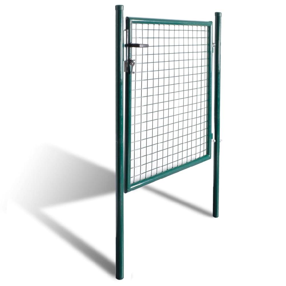 Puerta De Jardín | Puerta De Valla De Acero Con Recubrimiento En Polvo CFW39131