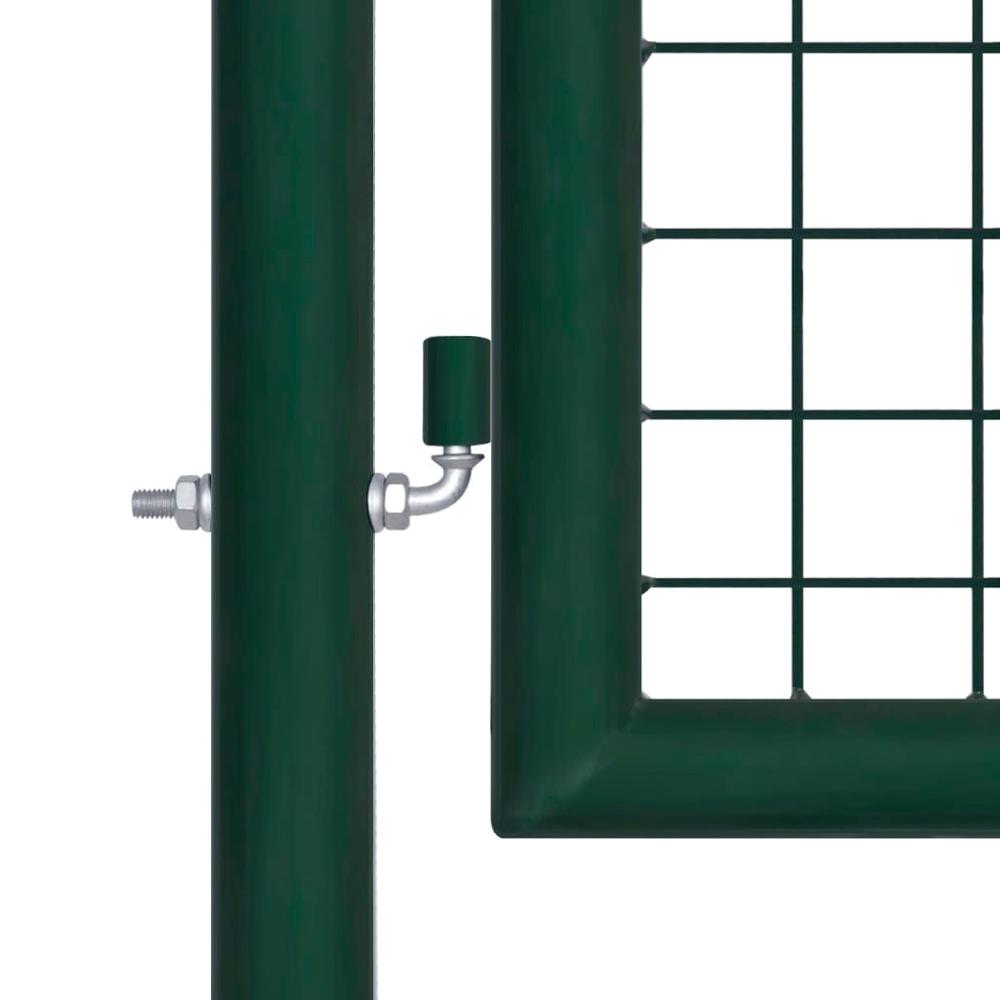 Puerta De Jardín | Puerta De Valla De Acero Verde 100x125 Cm CFW11666