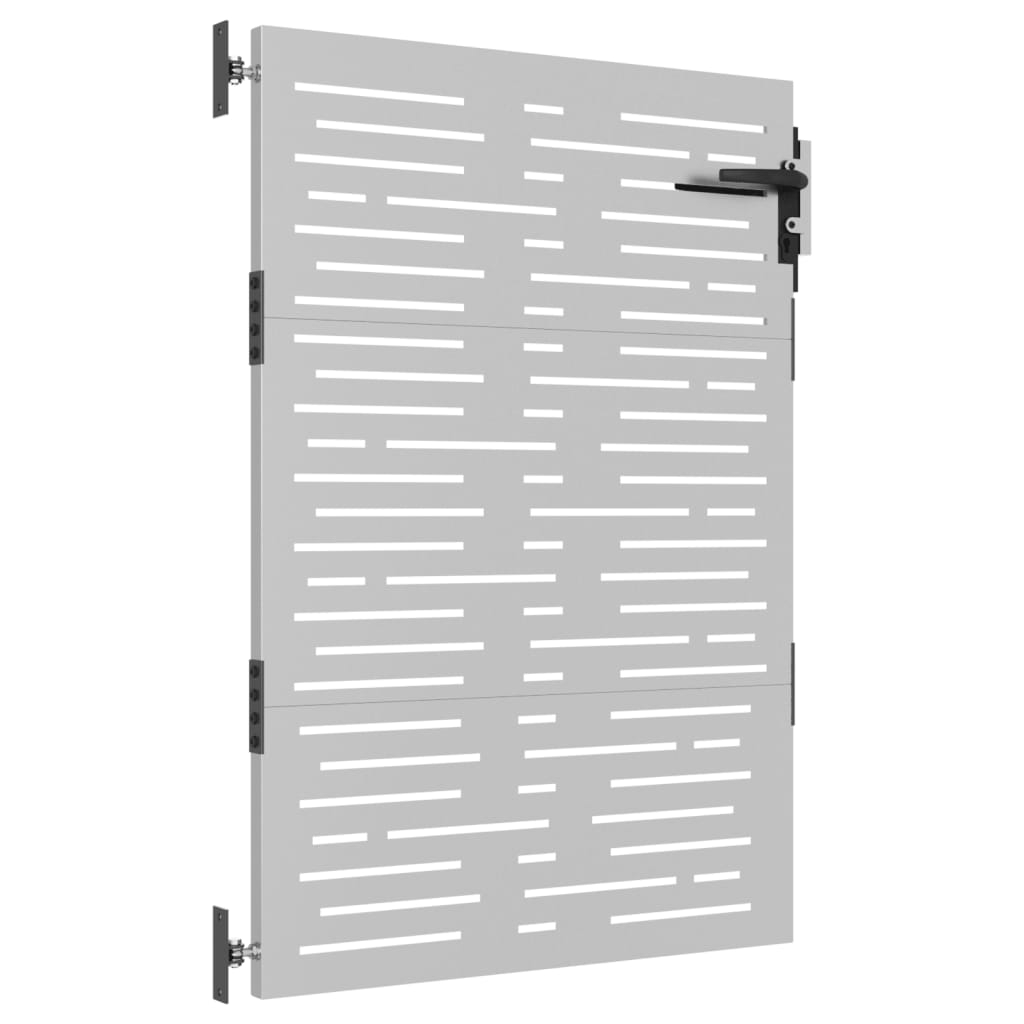 Puerta De Jardín | Puerta Para Valla Acero Corten Diseño Cuadrado 85x125 Cm CFW31730