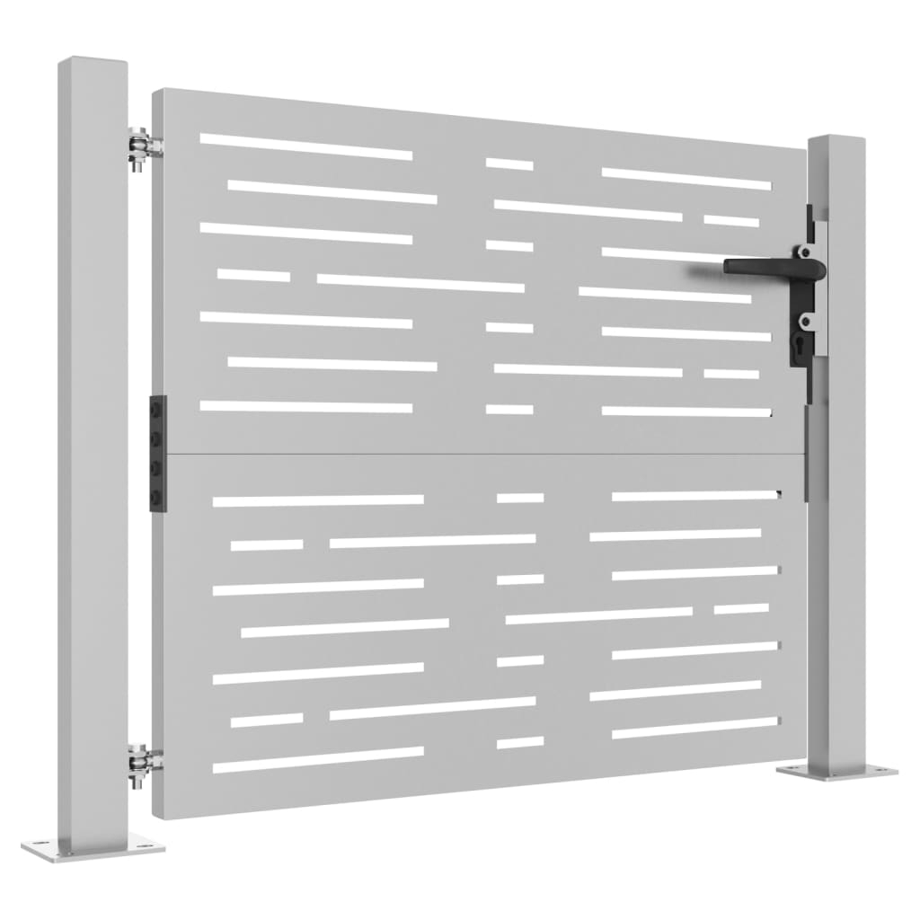 Puerta De Jardín | Puerta Para Valla Acero Corten Diseño Cuadrado 105x105 Cm CFW92301