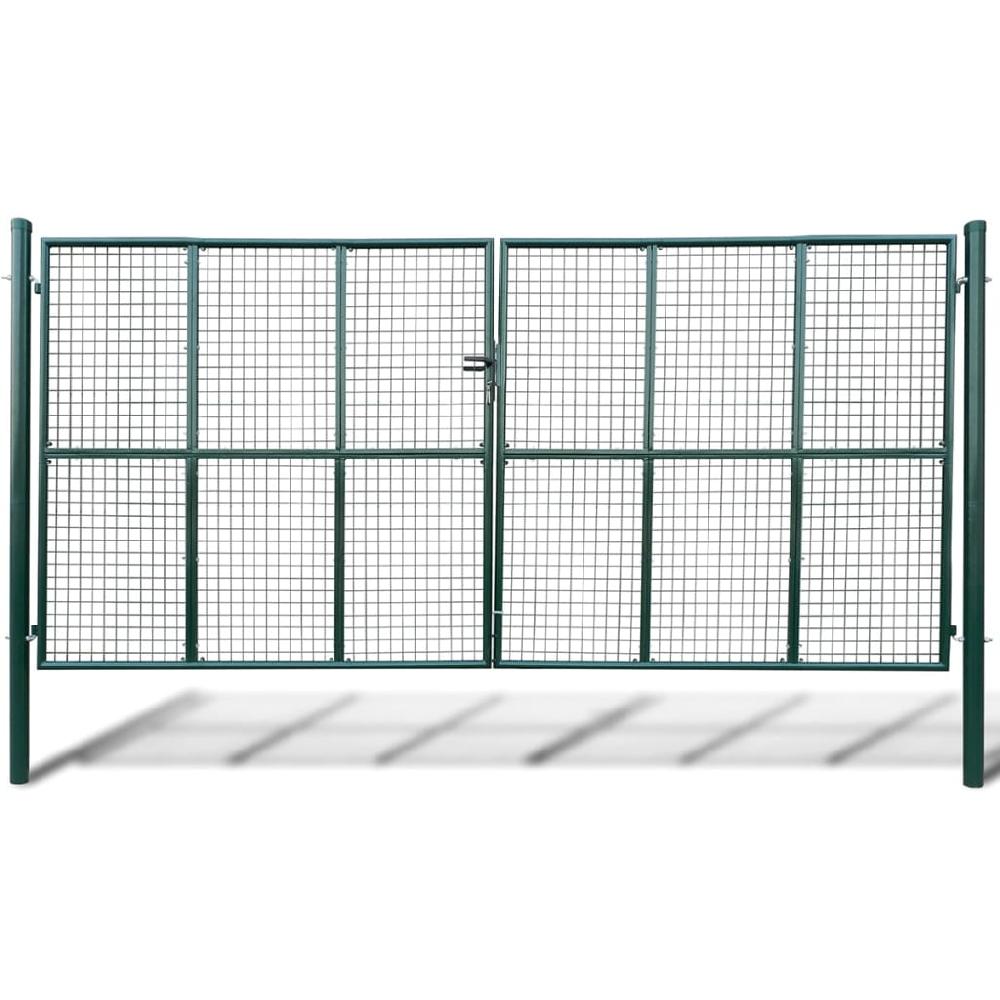 Puerta de malla de jardín 415x225 cm / 400x175 cm