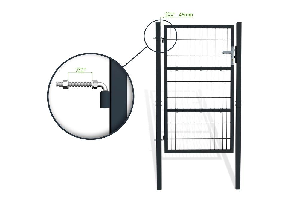 Puerta De Valla 1m RAZO 100P160 Gris