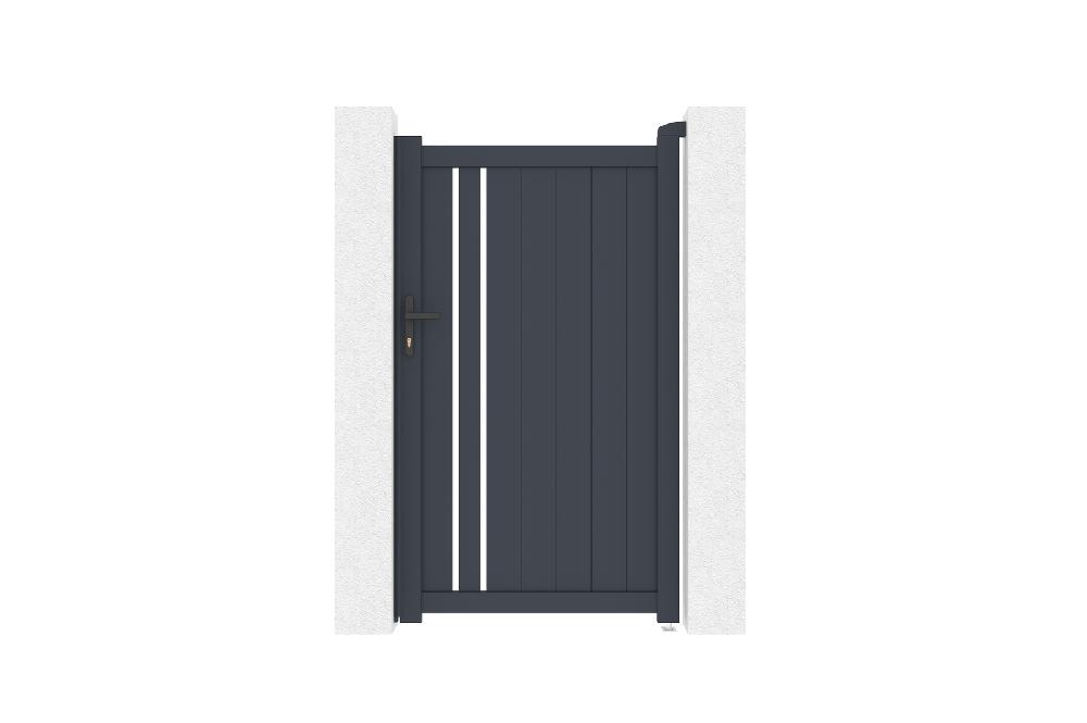 Puerta peatonal de aluminio 1m GIONA 100P180