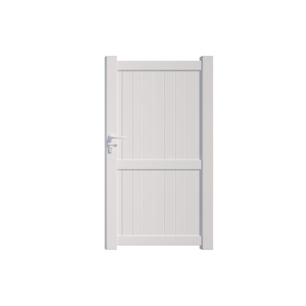 Puerta Peatonal De Aluminio Blanco MOD:CL03 100x180 Cm