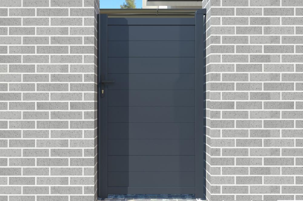 Puerta Peatonal Gris EIGER 100P180