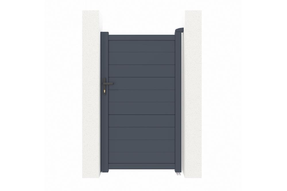 Puerta peatonal gris EIGER 100P180