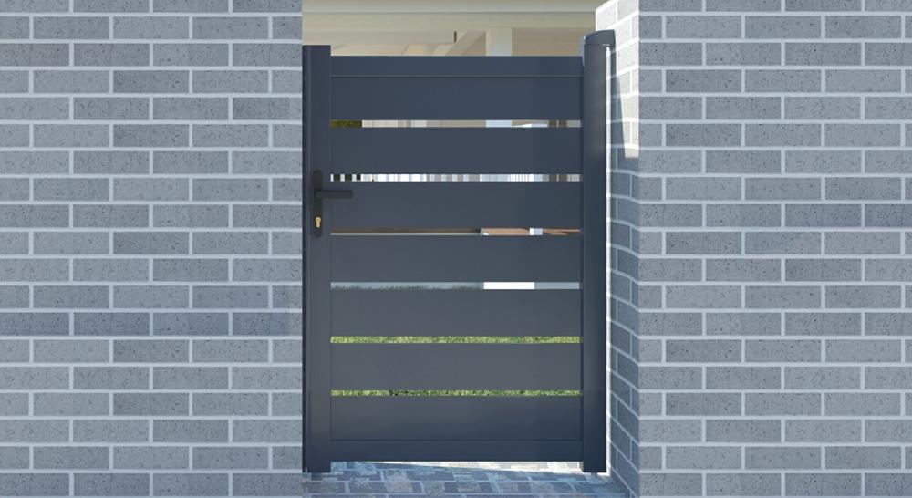 Puerta Peatonal Gris VOGEL 100P140