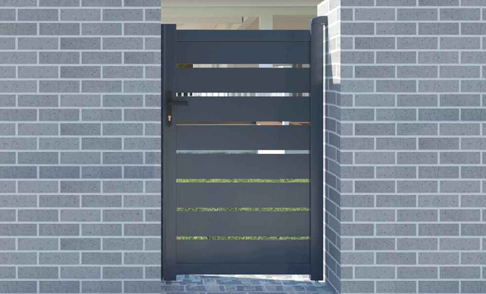 Puerta Peatonal Gris VOGEL 100P160