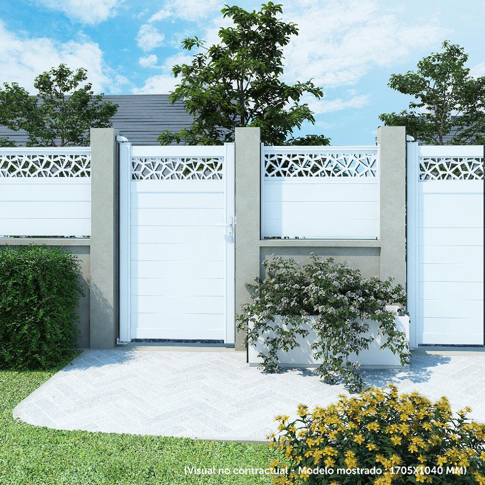 Puerta Peatonal KLOS UP De Aluminio Blanco 99x170.5 Cm