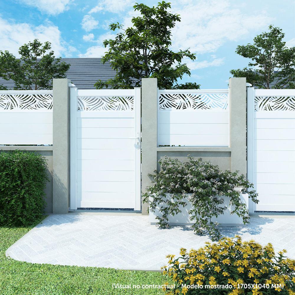 Puerta Peatonal KLOS UP De Aluminio Blanco 99x170.5 Cm