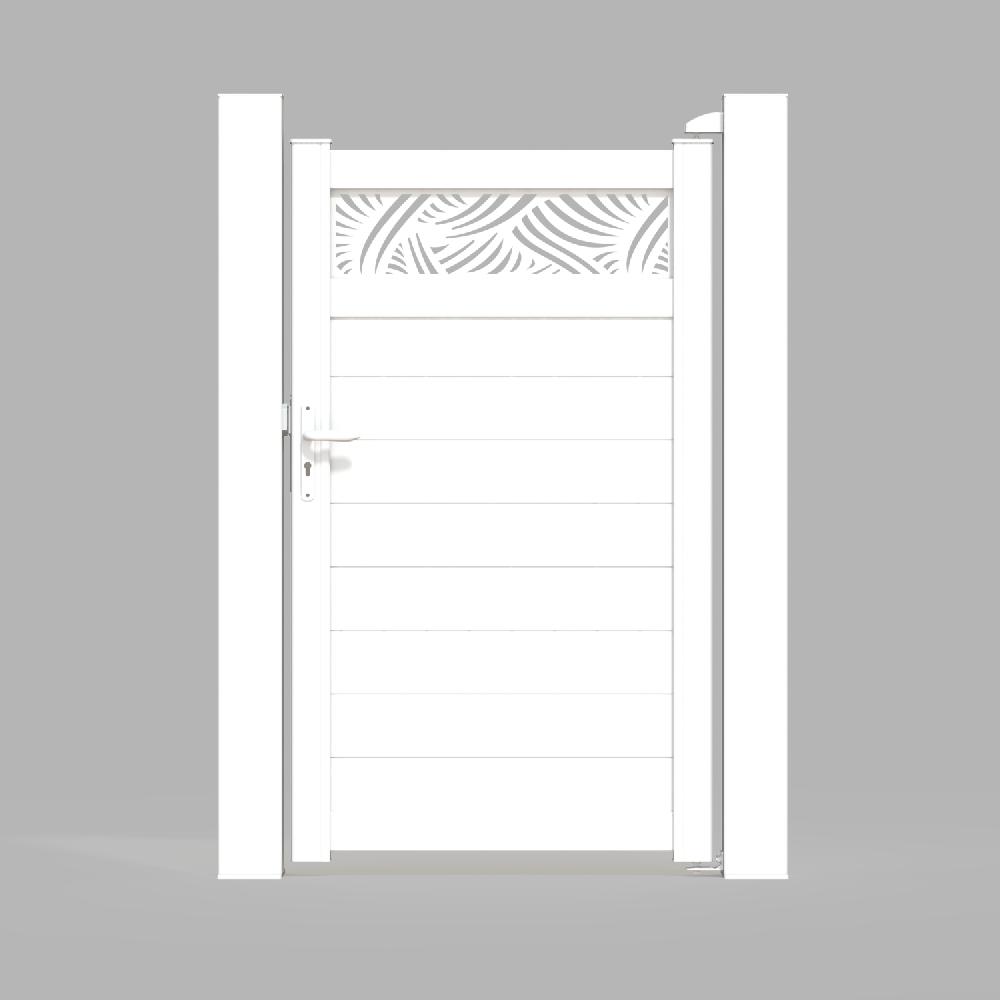 Puerta Peatonal KLOS UP De Aluminio Blanco 99x170.5 Cm
