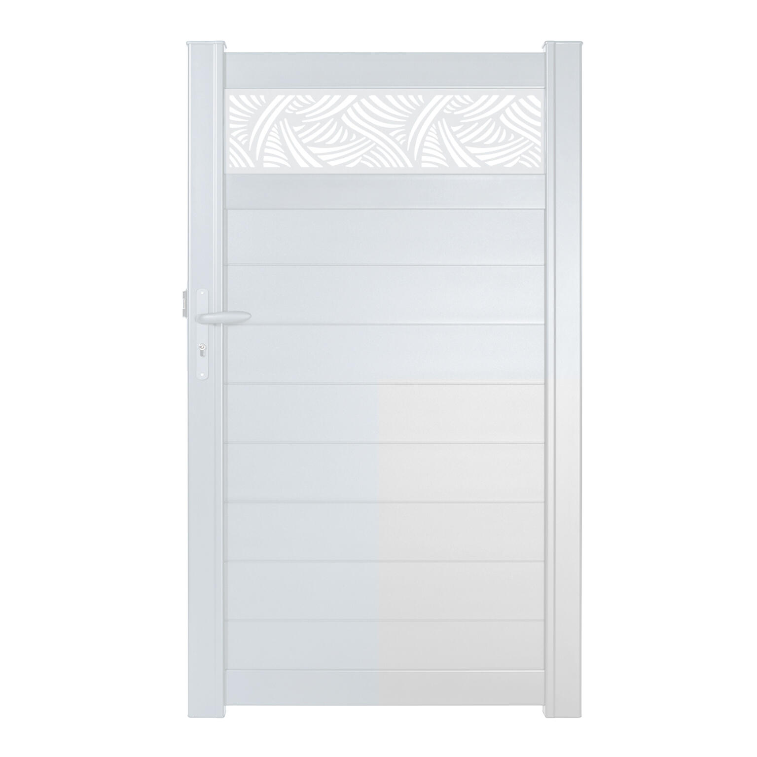 Puerta peatonal KLOS UP de aluminio blanco 99x170.5 cm