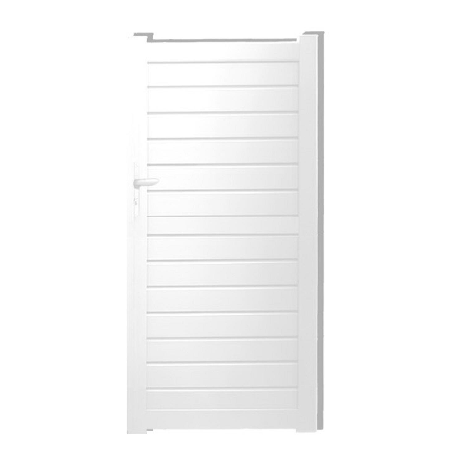 Puerta peatonal KLOS UP de aluminio blanco 99x188.1 cm