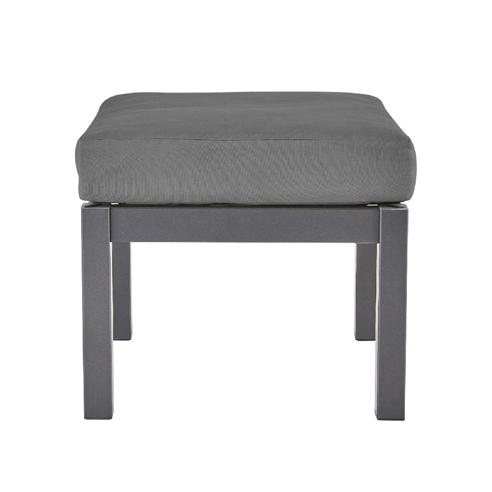 Puff De Jardín De Aluminio NATERIAL Oris Gris 45x45 Cm