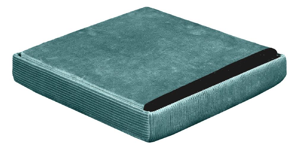 Puff Plegable Almacenaje Cuadrado Color Azul 38x38 Cm (anchoxalto)