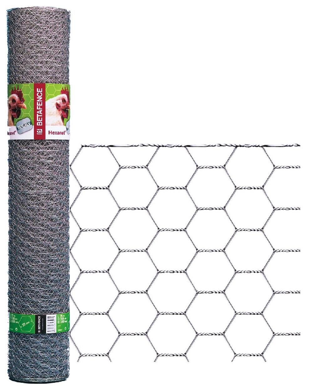Red Para Cercado De Animales Alambre Triple Torsión Con Triple Galvanización 25 Mm Malla Hexagonal Rollo 50 M - ALTURA 50cm
