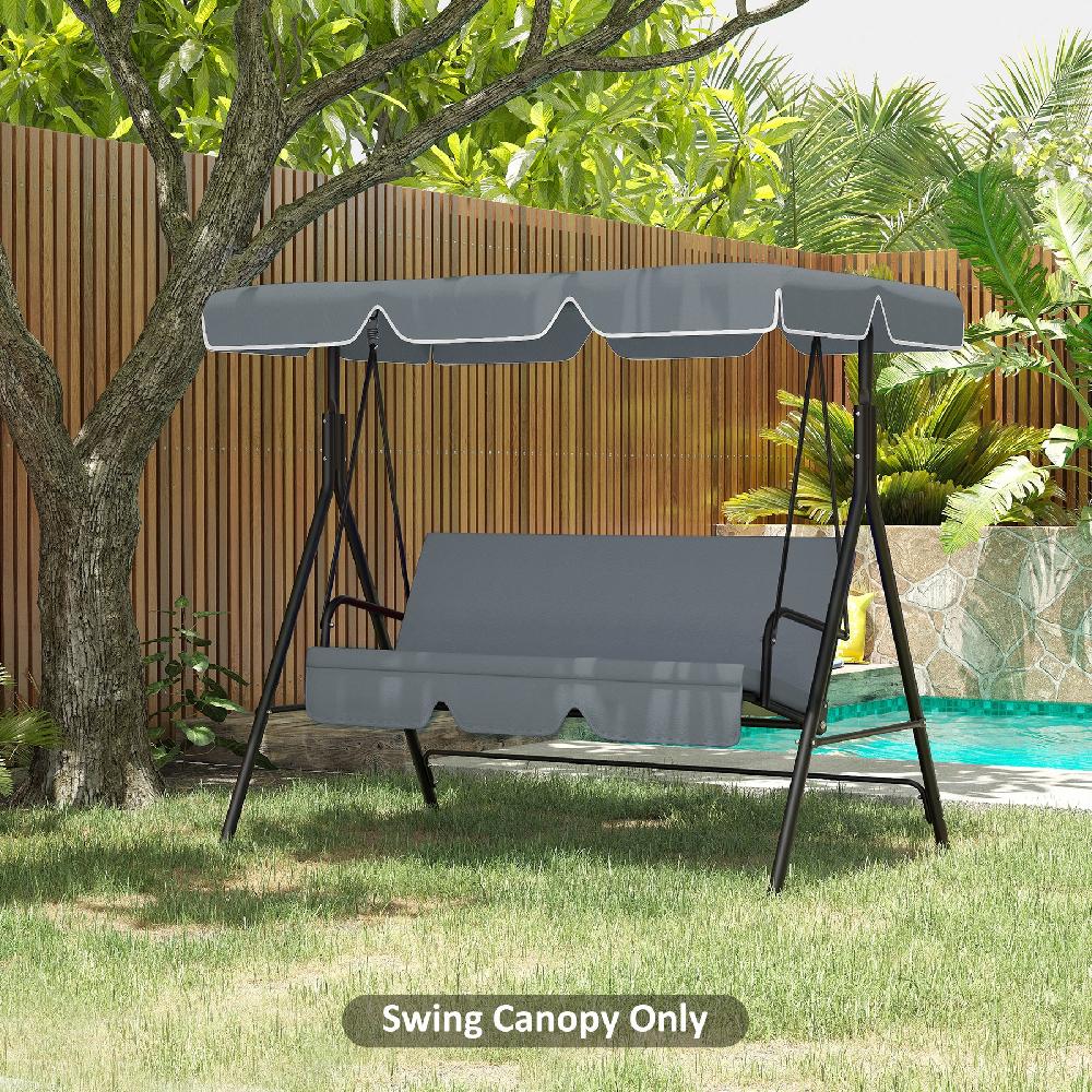 Repuesto De Toldo OUTSUNNY Poliéster Gris Oscuro 192x144 Cm 84A-287V00CG