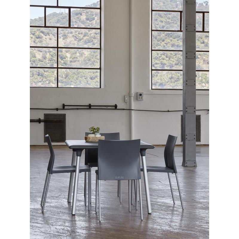 Resol NEW FLASH Mesa Cuadrada Interior Exterior 90x90 Chocolate