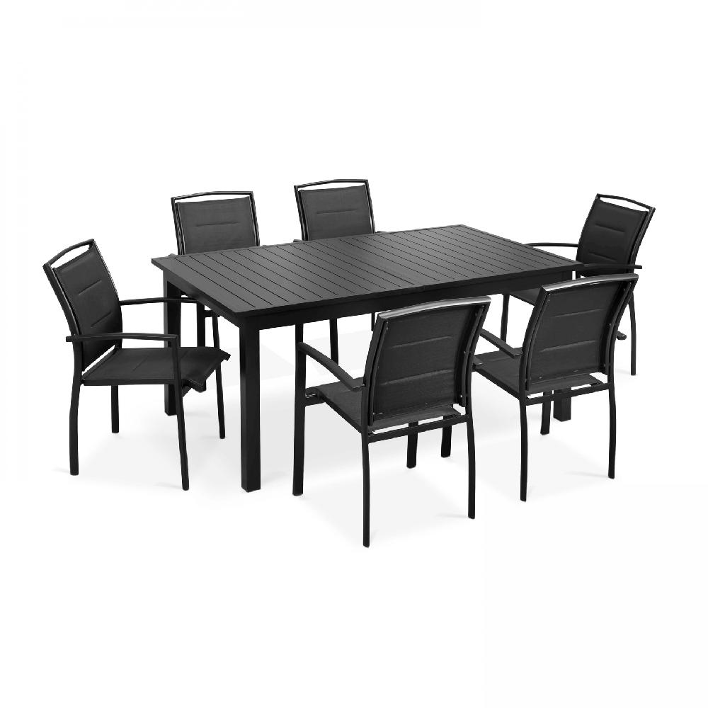 Sala De Jardín De 8 Plazas De Aluminio Con Mesa Extensible