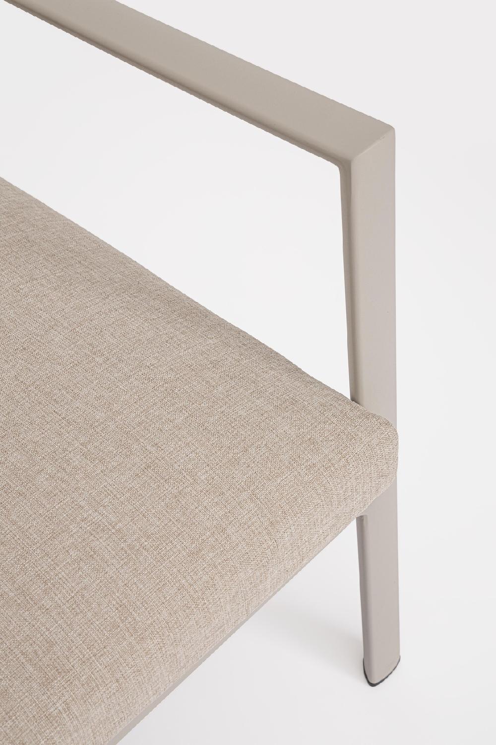 Salón Con Sillones Y Mesa De Centro En Rastin "KONNOR" Estructura De Aluminio Para Terraza Y Jardín