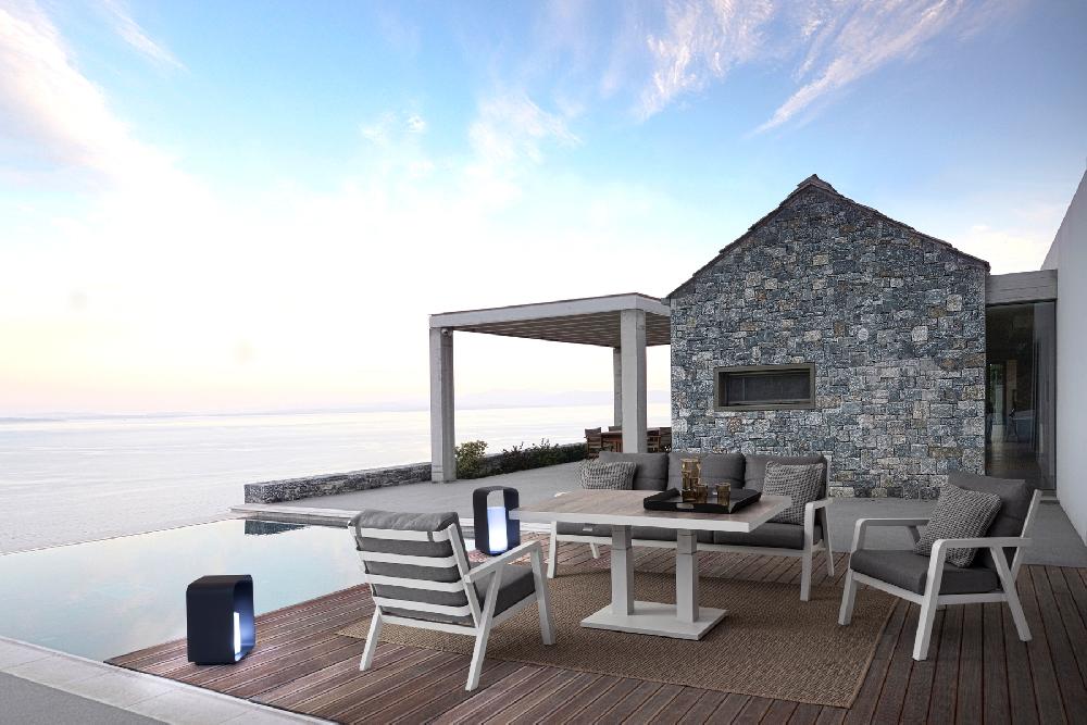 Salón De Jardín “Truman” De Aluminio Con Cojín Para Jardín Y Terraza