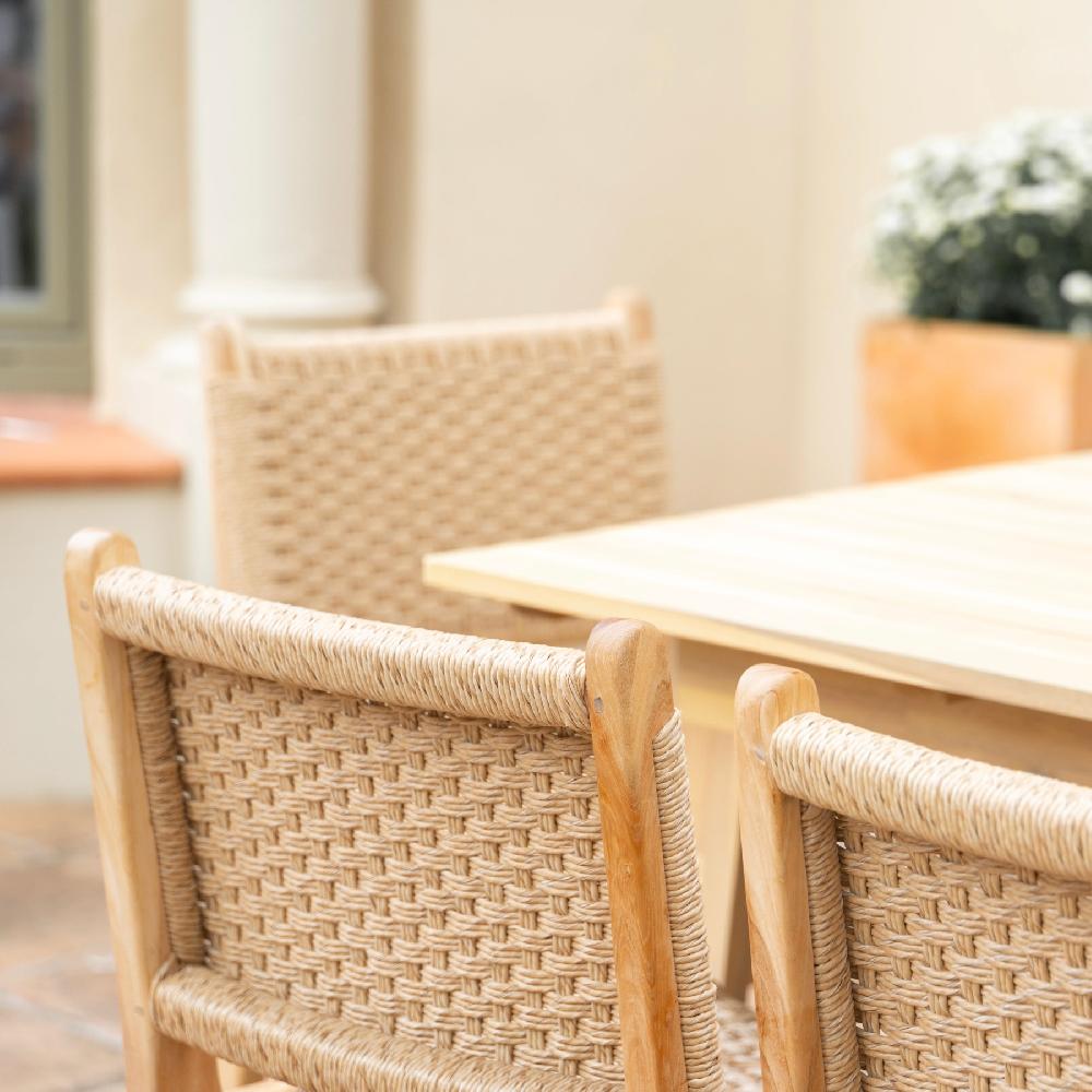 Set Comedor 8pl Extensible Madera 220/300x100 - Lamas & Modena